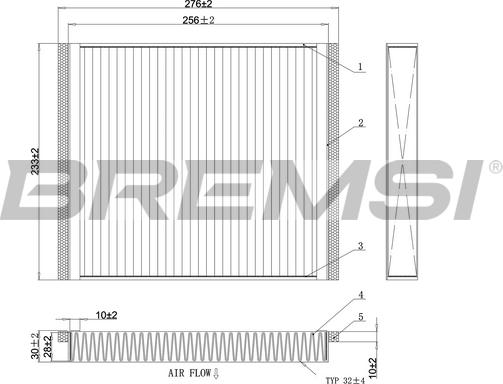 Bremsi FC0107A - Filtrs, Salona telpas gaiss ps1.lv