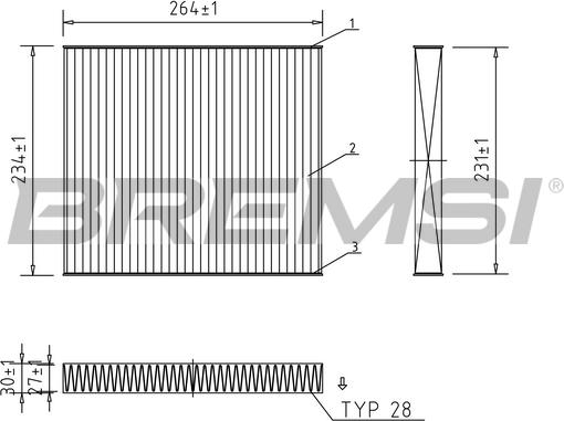 Bremsi FC0107C - Filtrs, Salona telpas gaiss ps1.lv