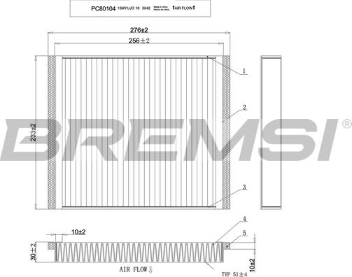 Bremsi FC0107 - Filtrs, Salona telpas gaiss ps1.lv