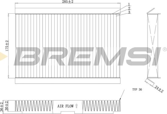 Bremsi FC0185C - Filtrs, Salona telpas gaiss ps1.lv