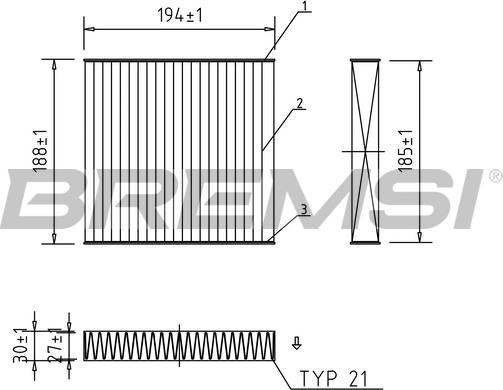 Bremsi FC0171A - Filtrs, Salona telpas gaiss ps1.lv