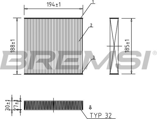 Bremsi FC0171 - Filtrs, Salona telpas gaiss ps1.lv