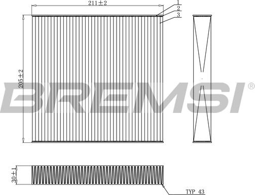 Bremsi FC0899 - Filtrs, Salona telpas gaiss ps1.lv