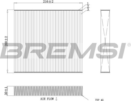 Bremsi FC0855 - Filtrs, Salona telpas gaiss ps1.lv