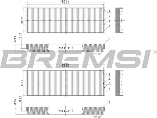 Bremsi FC0851 - Filtrs, Salona telpas gaiss ps1.lv