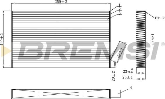 Bremsi FC0865C - Filtrs, Salona telpas gaiss ps1.lv