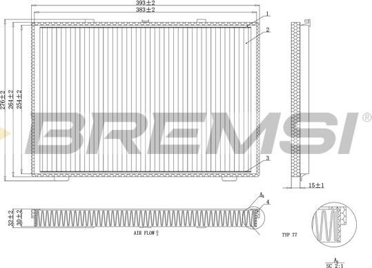 Bremsi FC1946 - Filtrs, Salona telpas gaiss ps1.lv