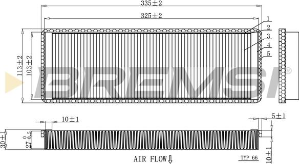 Bremsi FC1915C - Filtrs, Salona telpas gaiss ps1.lv