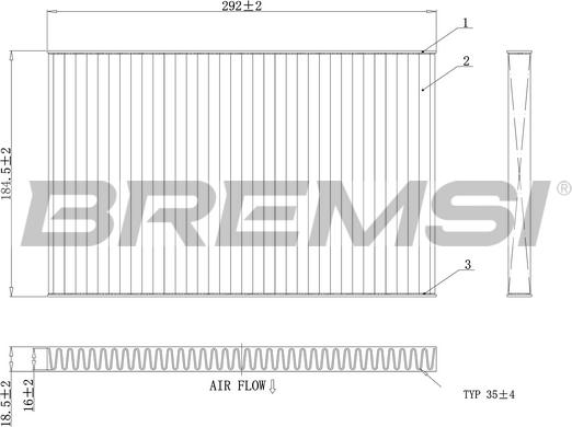 Bremsi FC1404A - Filtrs, Salona telpas gaiss ps1.lv