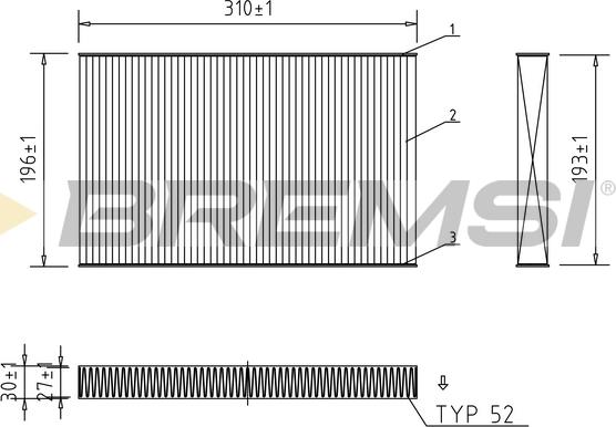 Bremsi FC1549 - Filtrs, Salona telpas gaiss ps1.lv