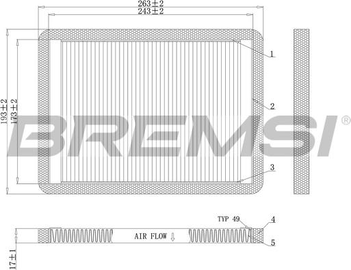 Bremsi FC1547 - Filtrs, Salona telpas gaiss ps1.lv