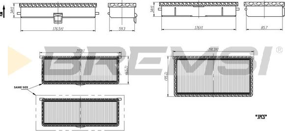 Bremsi FC1557 - Filtrs, Salona telpas gaiss ps1.lv