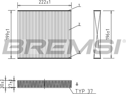 Bremsi FC1563 - Filtrs, Salona telpas gaiss ps1.lv