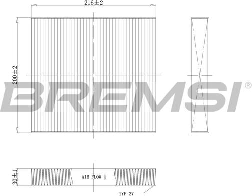 Bremsi FC1341C - Filtrs, Salona telpas gaiss ps1.lv