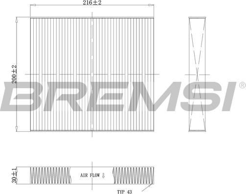 Bremsi FC1341 - Filtrs, Salona telpas gaiss ps1.lv