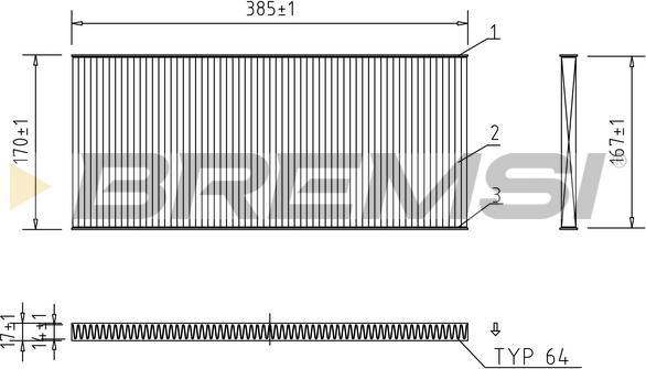 Bremsi FC1330 - Filtrs, Salona telpas gaiss ps1.lv