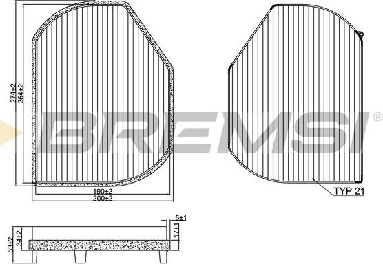 Bremsi FC1331C - Filtrs, Salona telpas gaiss ps1.lv