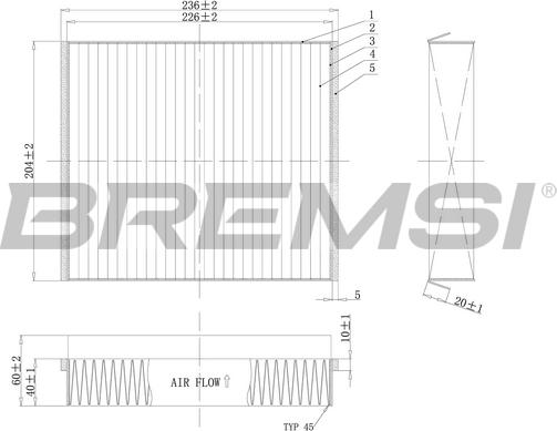 Bremsi FC1333 - Filtrs, Salona telpas gaiss ps1.lv