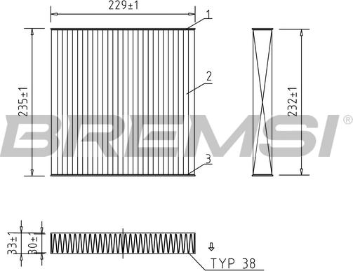 Bremsi FC1325 - Filtrs, Salona telpas gaiss ps1.lv