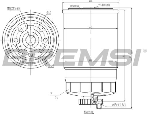 Bremsi FE0049 - Degvielas filtrs ps1.lv