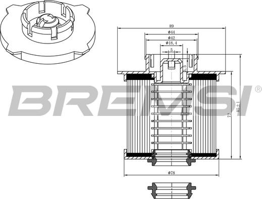 Bremsi FE0042 - Degvielas filtrs ps1.lv