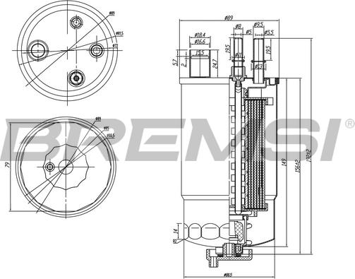 Bremsi FE0050 - Degvielas filtrs ps1.lv