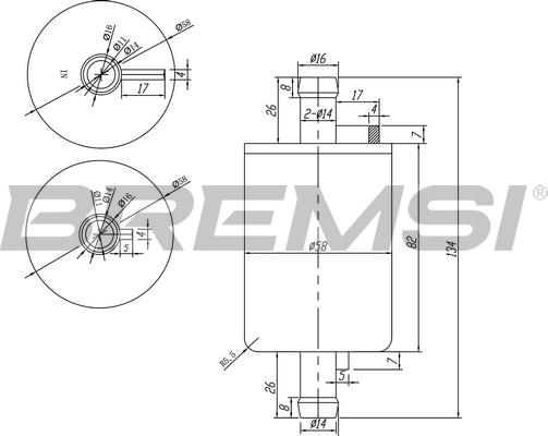 Bremsi FE0037 - Degvielas filtrs ps1.lv