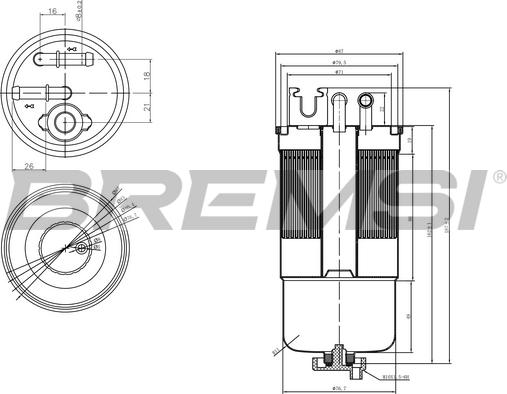 Bremsi FE0159 - Degvielas filtrs ps1.lv