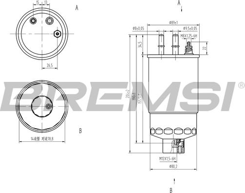 Bremsi FE0158 - Degvielas filtrs ps1.lv