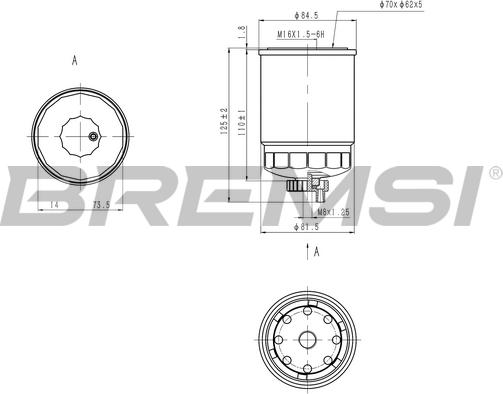 Bremsi FE0801 - Degvielas filtrs ps1.lv