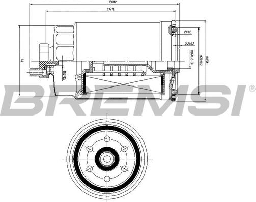 Bremsi FE0815 - Degvielas filtrs ps1.lv