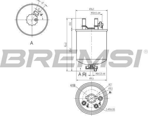 Bremsi FE0832 - Degvielas filtrs ps1.lv