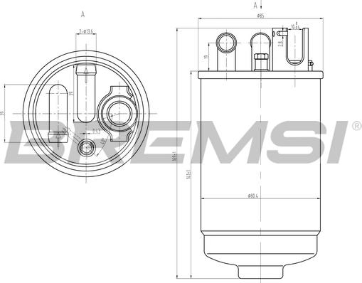 Bremsi FE0829 - Degvielas filtrs ps1.lv