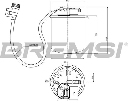 Bremsi FE0824 - Degvielas filtrs ps1.lv