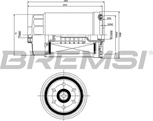 Bremsi FE0822 - Degvielas filtrs ps1.lv