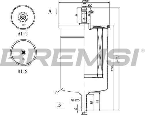 Bremsi FE0395 - Degvielas filtrs ps1.lv