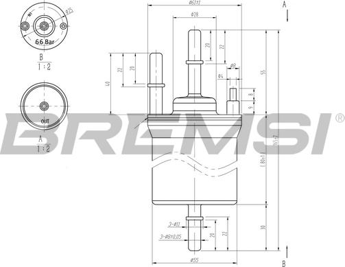 Bremsi FE0392 - Degvielas filtrs ps1.lv