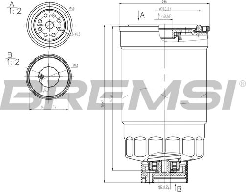 Bremsi FE0348 - Degvielas filtrs ps1.lv