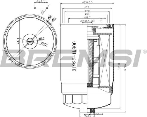 Bremsi FE0356 - Degvielas filtrs ps1.lv