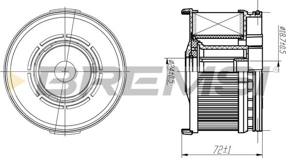 Bremsi FE0367 - Degvielas filtrs ps1.lv