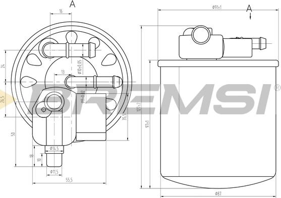 Bremsi FE0385 - Degvielas filtrs ps1.lv