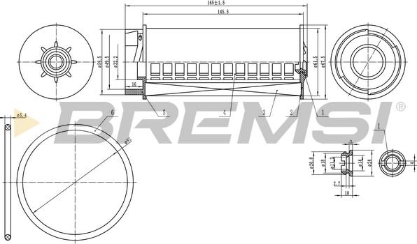 Bremsi FE0334 - Degvielas filtrs ps1.lv