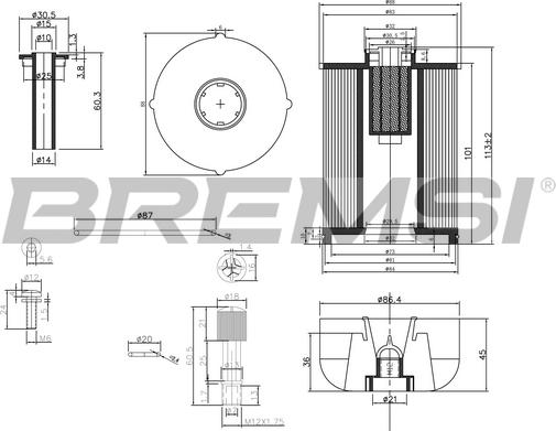 Bremsi FE0337 - Degvielas filtrs ps1.lv