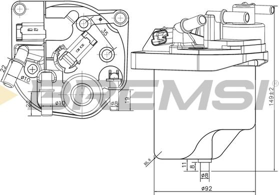 Bremsi FE0223 - Degvielas filtrs ps1.lv