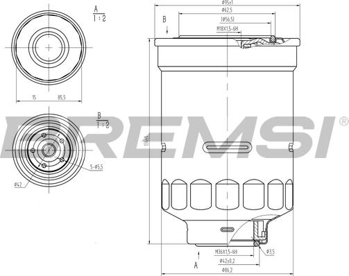 Bremsi FE0798 - Degvielas filtrs ps1.lv