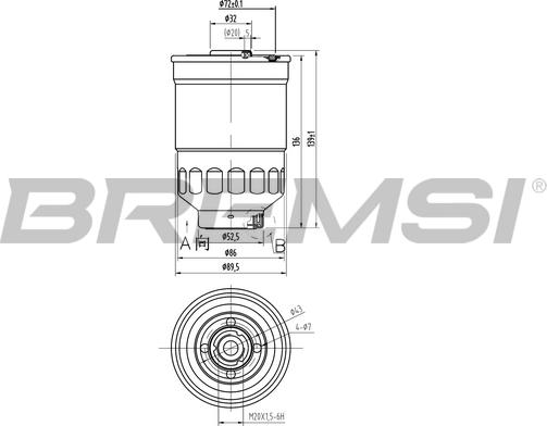 Bremsi FE0797 - Degvielas filtrs ps1.lv