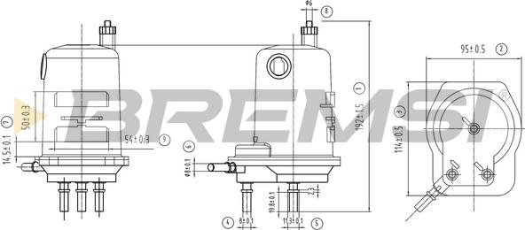 Bremsi FE0786 - Degvielas filtrs ps1.lv