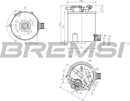 Bremsi FE0782 - Degvielas filtrs ps1.lv