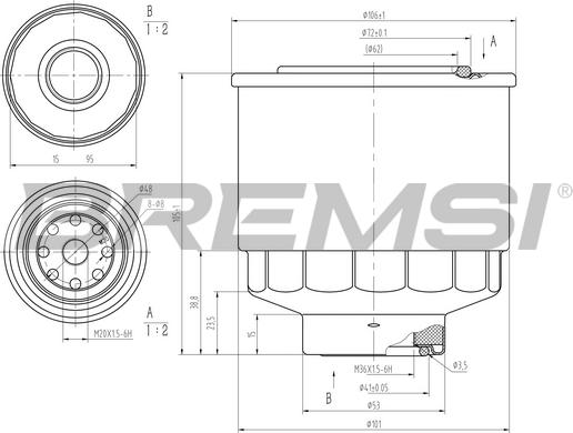 Bremsi FE1477 - Degvielas filtrs ps1.lv