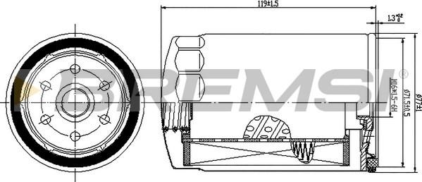 Bremsi FE1509 - Degvielas filtrs ps1.lv